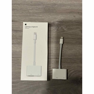 アップル(Apple)のApple Lightning - Digital AVアダプタ　純正品(映像用ケーブル)