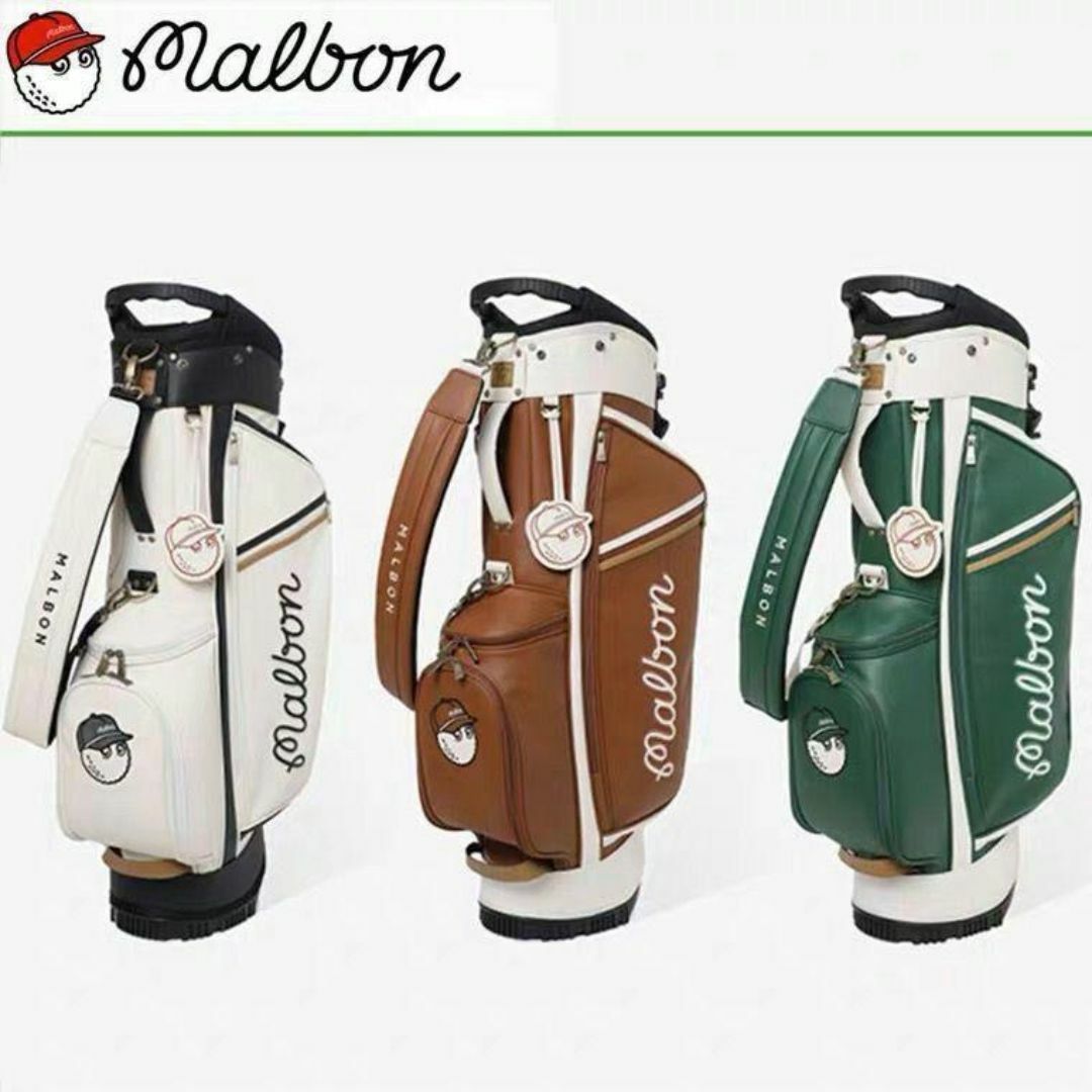 マルボン ゴルフ キャディバッグ malbon golf クラシック バック緑色 スポーツ/アウトドアのゴルフ(バッグ)の商品写真