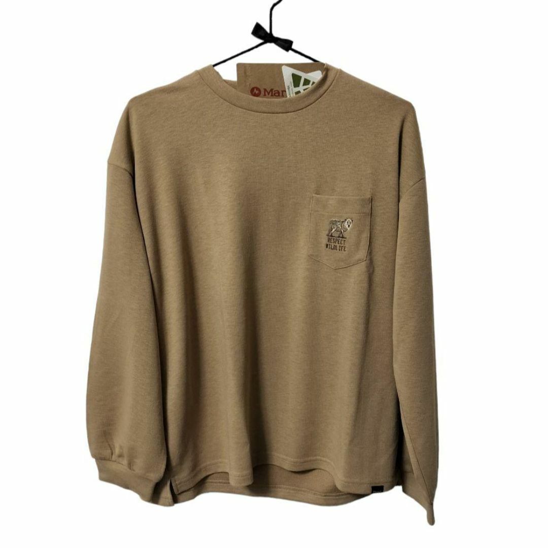 MARMOT(マーモット)の【新品】Marmot Ws Kamoshika Wool L/S T Lベージュ スポーツ/アウトドアのアウトドア(登山用品)の商品写真