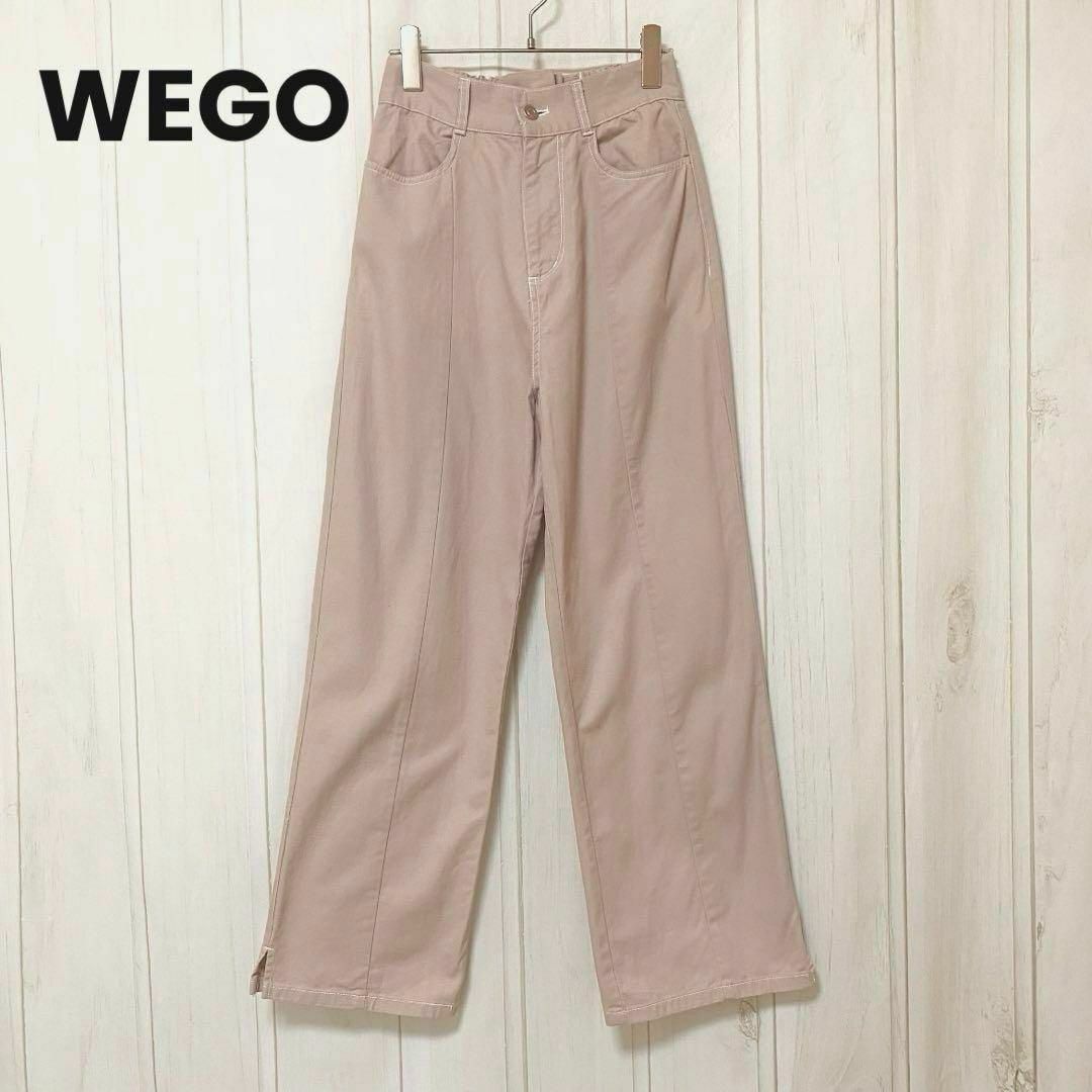 WEGO(ウィゴー)のst786 WEGOコットンパンツ/カジュアルパンツ/フルレングス/くすみピンク レディースのパンツ(カジュアルパンツ)の商品写真