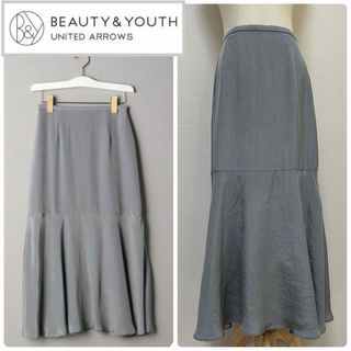 BEAUTY&YOUTH UNITED ARROWS - ユナイテッドアローズ　サテンティアードスカート ◆