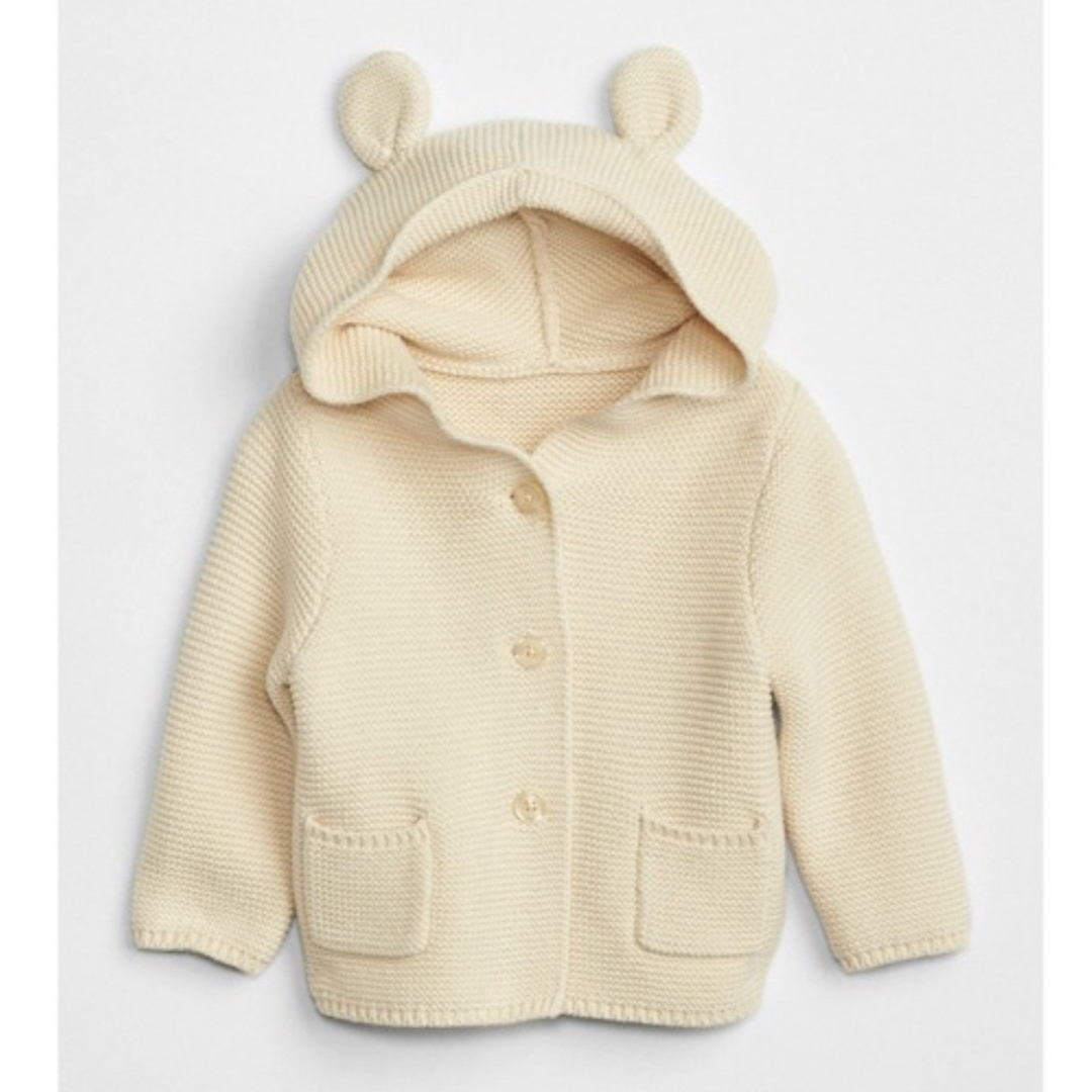 babyGAP(ベビーギャップ)のGAPブラナンベア ガーターセーター カーディガン(ベビー) キッズ/ベビー/マタニティのベビー服(~85cm)(カーディガン/ボレロ)の商品写真