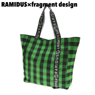 FRAGMENT - 【美品】ラミダス × フラグメント ボックストートバッグ  L  グリーン