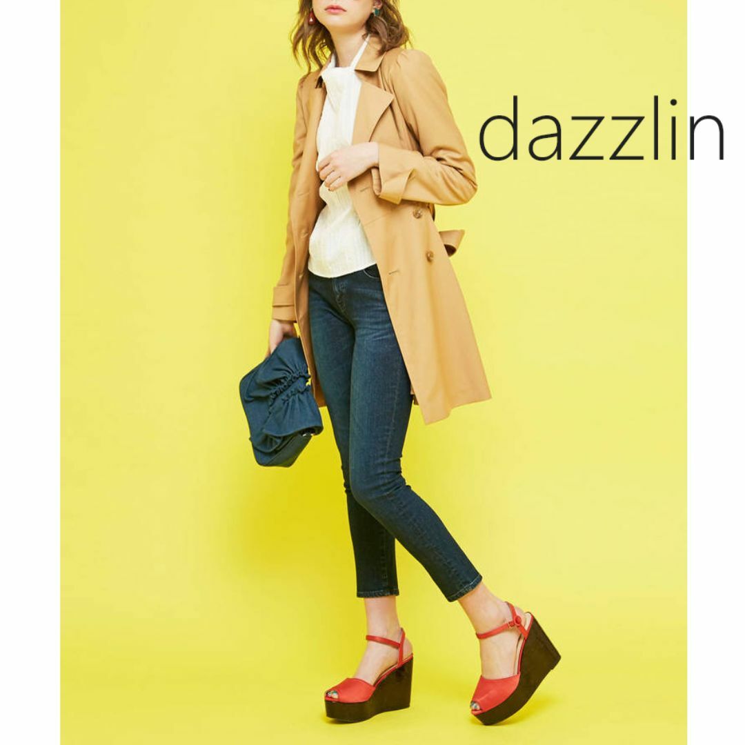 dazzlin(ダズリン)のdazzlin ダズリン リボン トレンチコート キャメル レディースのジャケット/アウター(トレンチコート)の商品写真