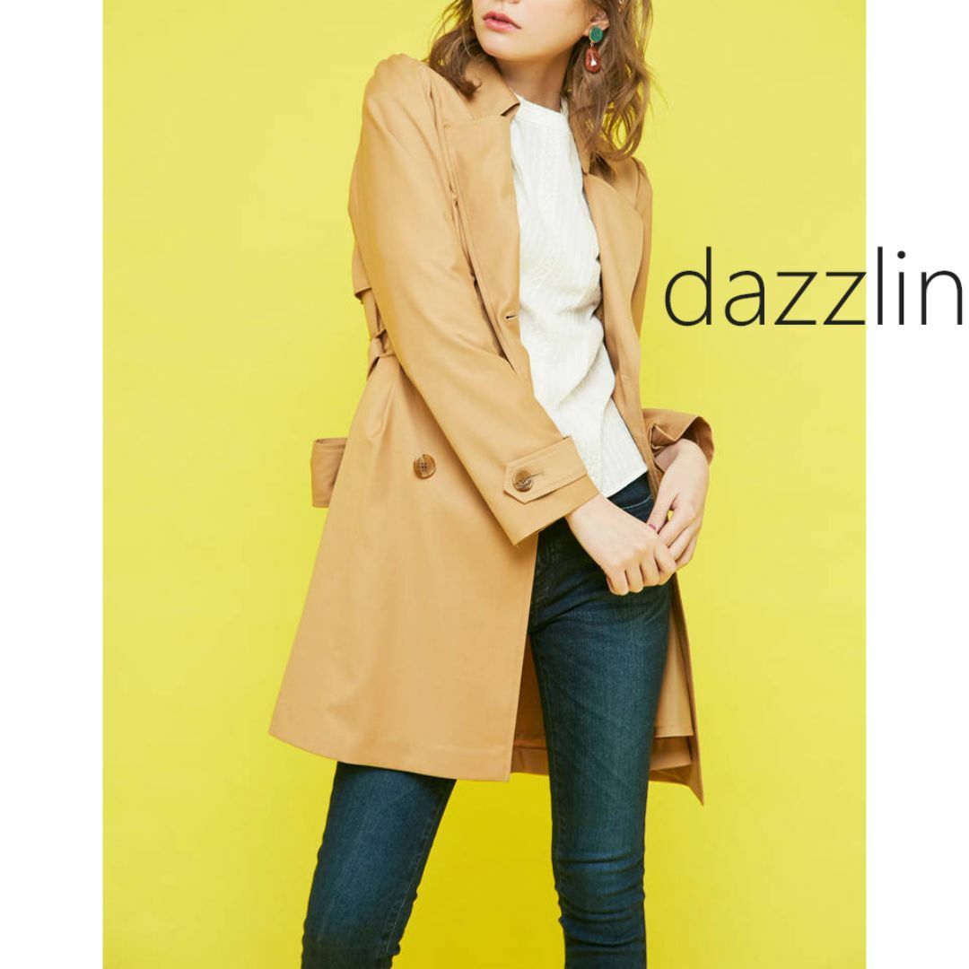 dazzlin(ダズリン)のdazzlin ダズリン リボン トレンチコート キャメル レディースのジャケット/アウター(トレンチコート)の商品写真