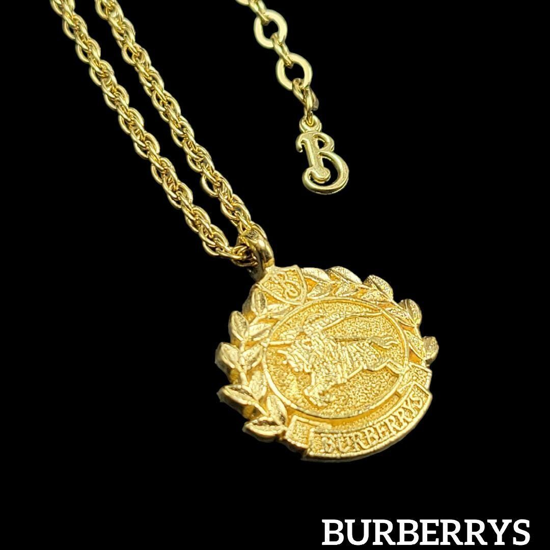 BURBERRY(バーバリー)の【美品】BURBERRYS ネックレス 騎士 ゴールド レディースのアクセサリー(ネックレス)の商品写真