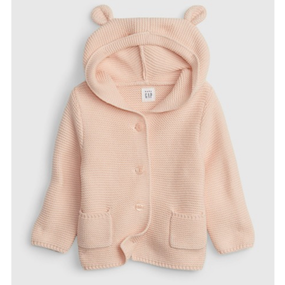 babyGAP(ベビーギャップ)のGAPブラナンベア ガーターセーター カーディガン キッズ/ベビー/マタニティのベビー服(~85cm)(カーディガン/ボレロ)の商品写真