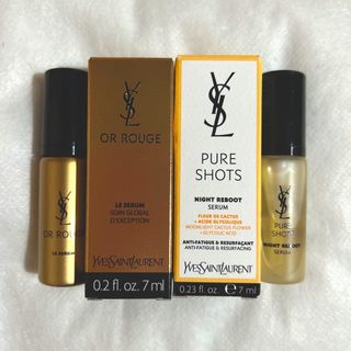 イヴサンローラン(Yves Saint Laurent)の★YSL★オールージュナイトセラムN7mL＆ピュアショットナイトセラム7mL(美容液)