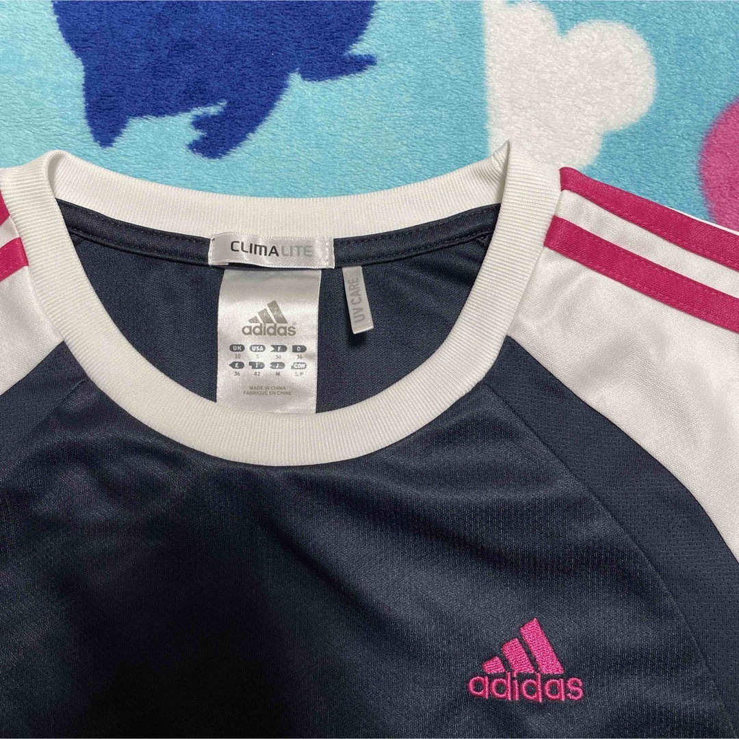 adidas(アディダス)のアディダス adidas スポーツウェア Tシャツ M レディースのトップス(Tシャツ(半袖/袖なし))の商品写真