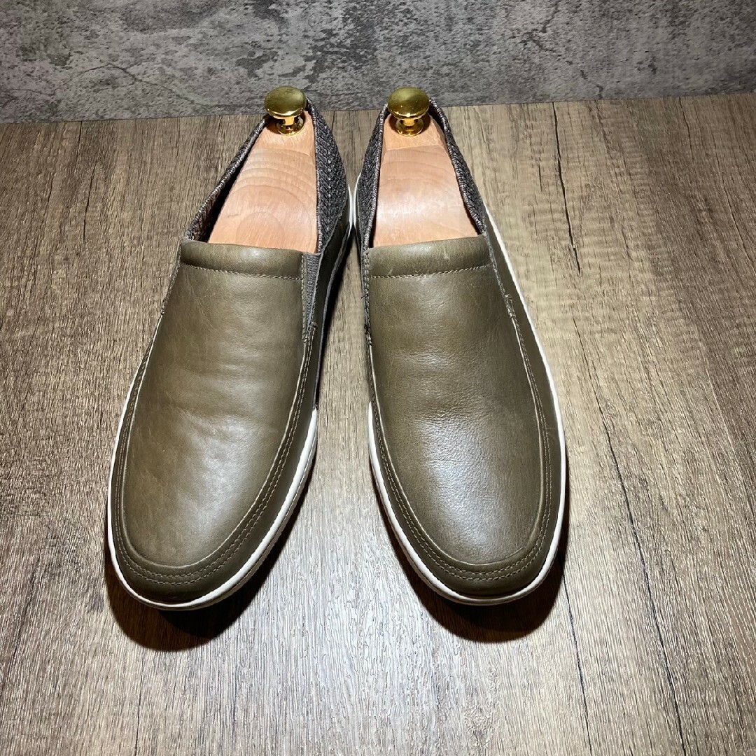 Cole Haan(コールハーン)の美品　COLE HAAN コールハーン　スリッポン　デッキシューズ　レザー メンズの靴/シューズ(スリッポン/モカシン)の商品写真