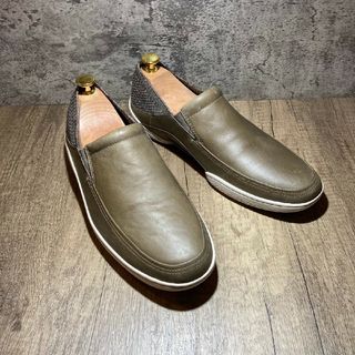 コールハーン(Cole Haan)の美品　COLE HAAN コールハーン　スリッポン　デッキシューズ　レザー(スリッポン/モカシン)