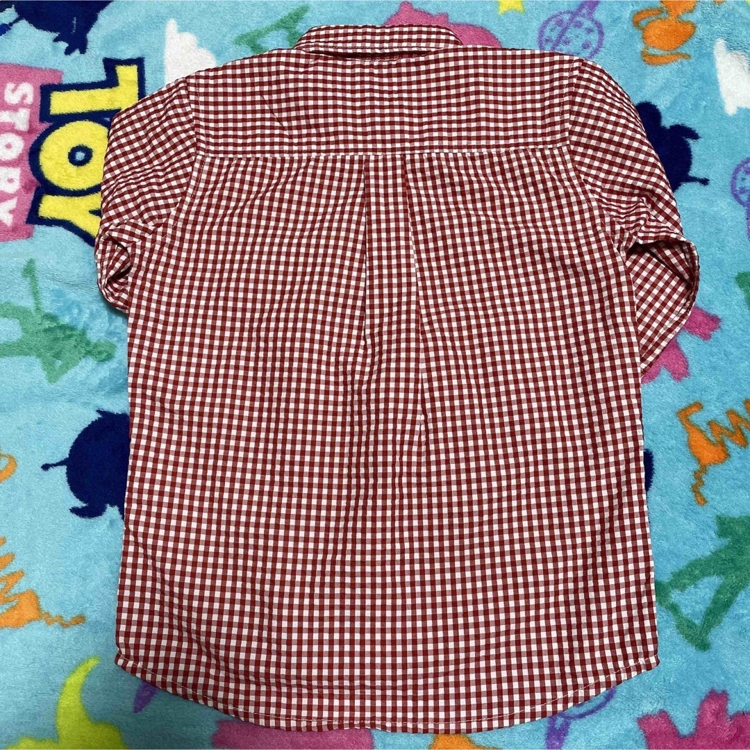 mont bell(モンベル)のモンベル montbell チェックシャツ 長袖 110 新品 キッズ/ベビー/マタニティのキッズ服男の子用(90cm~)(Tシャツ/カットソー)の商品写真
