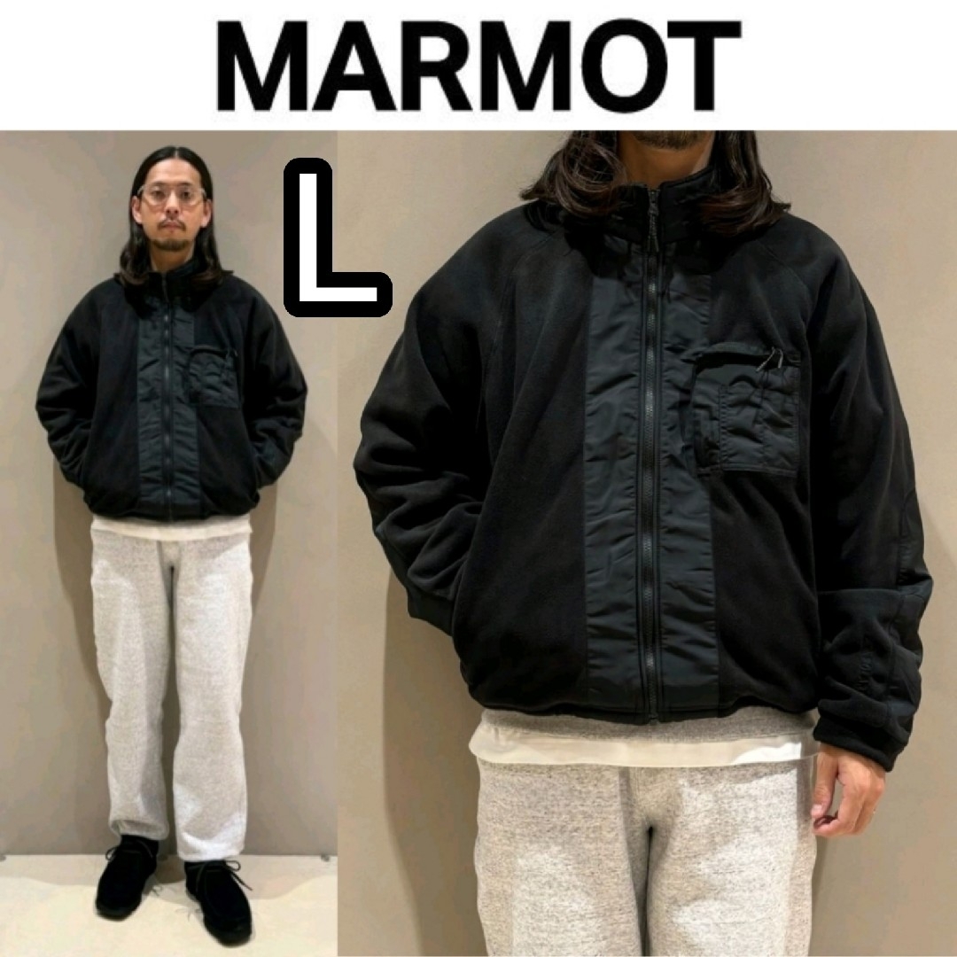 MARMOT(マーモット)の新品■23AW MARMOT CAPITAL マイクロフリースジャケット 黒 L メンズのジャケット/アウター(ブルゾン)の商品写真