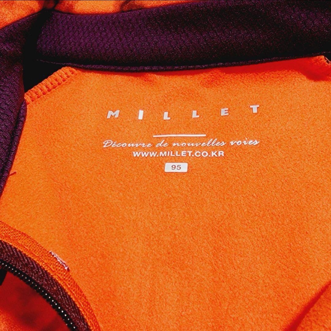 MILLET(ミレー)の新品タグ付き!✨ミレー トレッキング ウェア L オレンジ 登山 フリース レディースのトップス(シャツ/ブラウス(長袖/七分))の商品写真