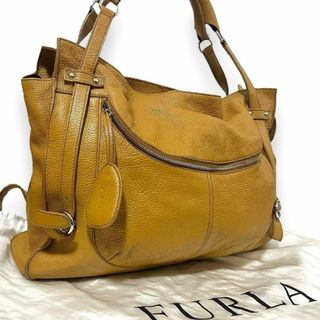 フルラ(Furla)のフルラ ハンドバッグ レザー A4可 大容量 イエロー マスタード 269(ハンドバッグ)