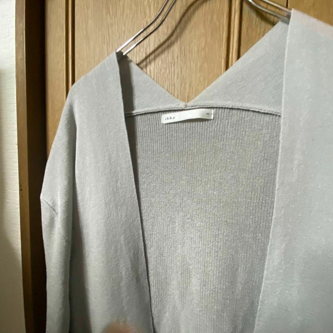 ikka(イッカ)のikka サマーカーディガン 透け感　ニット　羽織り　体型カバー レディースのトップス(ニット/セーター)の商品写真