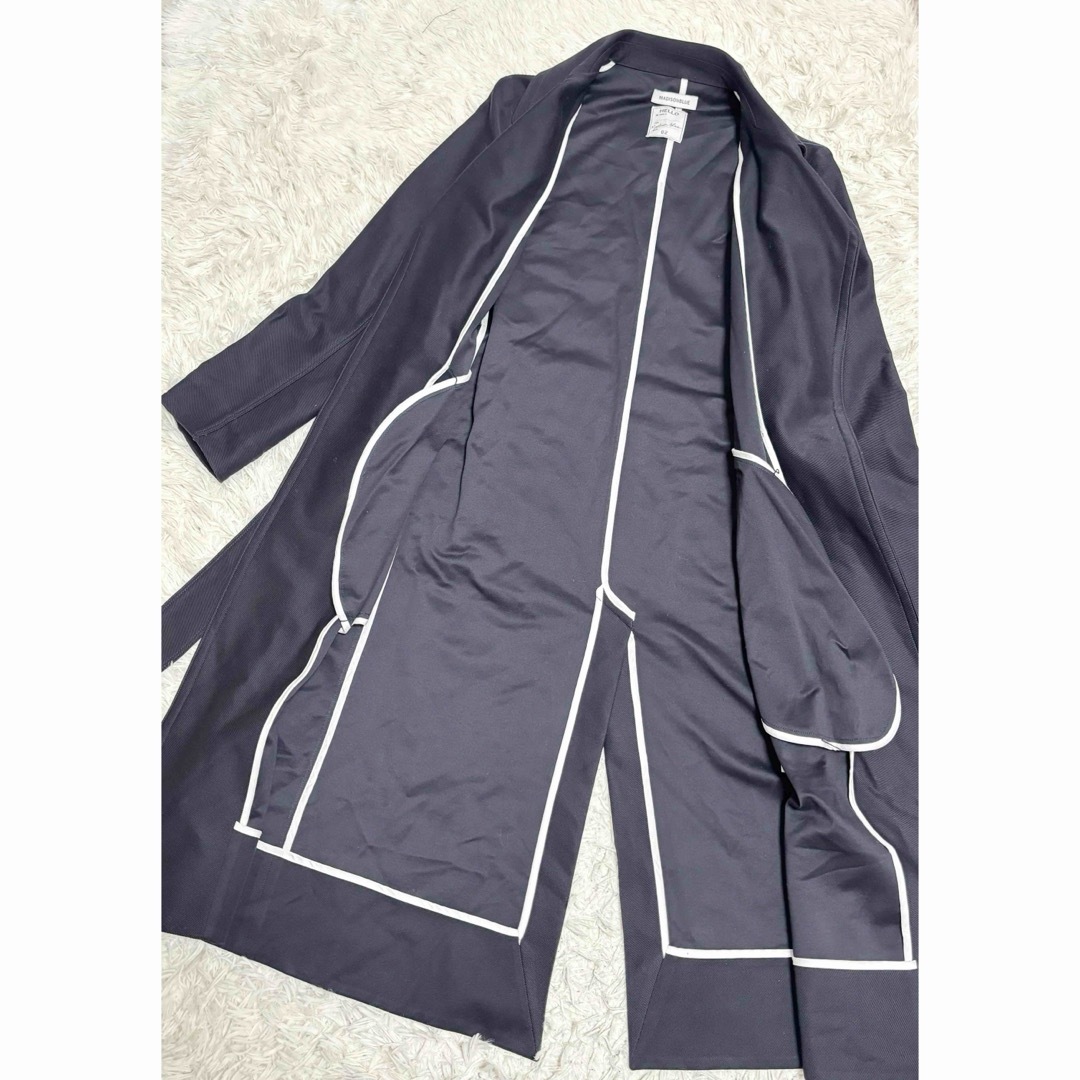 MADISONBLUE(マディソンブルー)のマディソンブルー ロングコート ガウンコート ネイビー レディースのジャケット/アウター(ロングコート)の商品写真