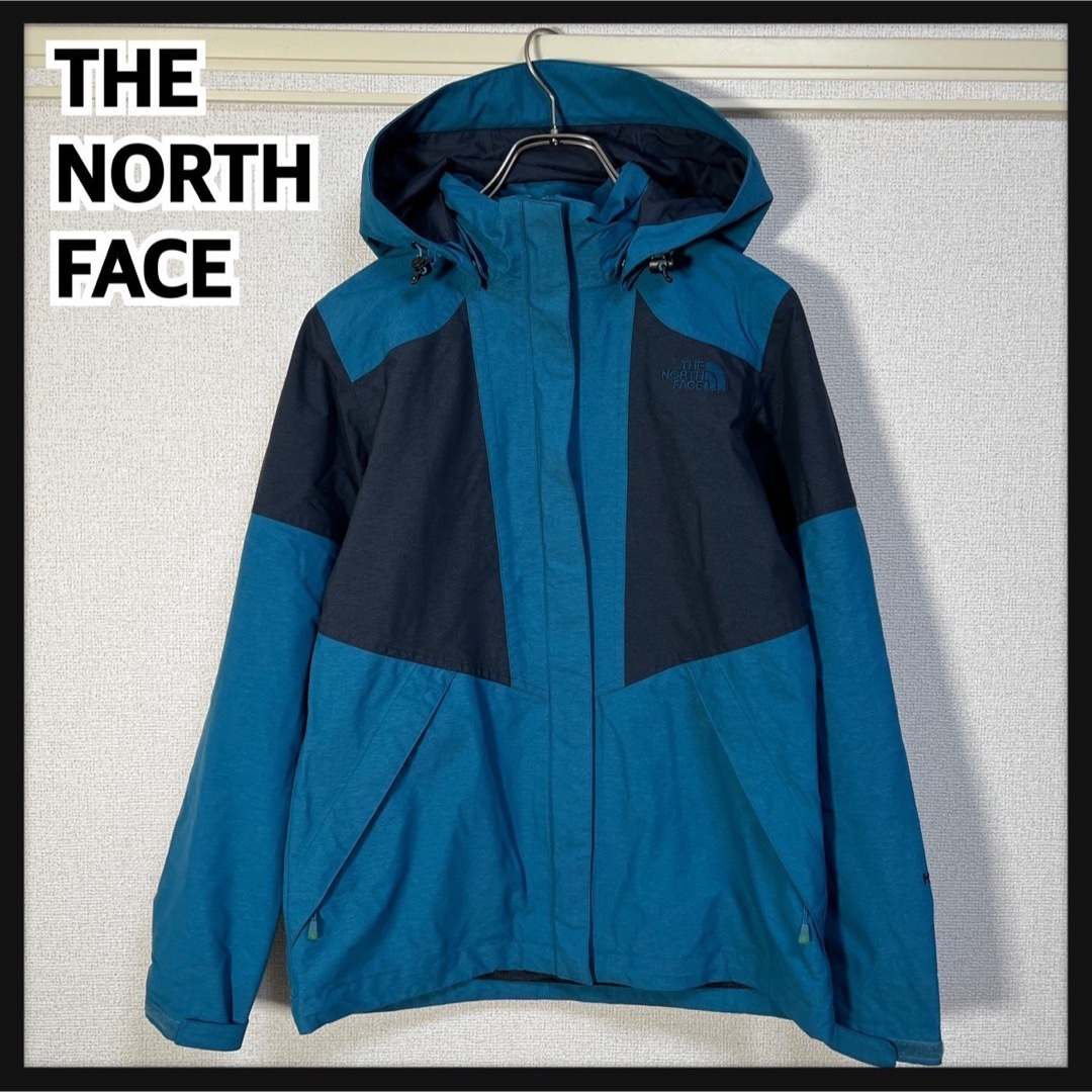 THE NORTH FACE(ザノースフェイス)の【ノースフェイス】マウンテンパーカー　ブルー系ネイビー刺繍　ハイベント2R レディースのジャケット/アウター(その他)の商品写真