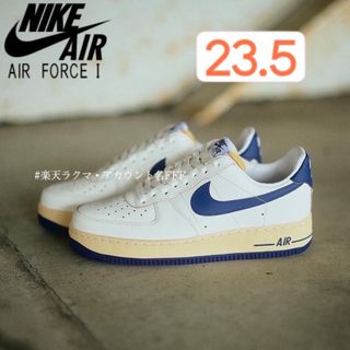 ナイキ(NIKE)の【新品23.5cm】NIKE W エアフォース１セイル/バニラ/ブルー(スニーカー)