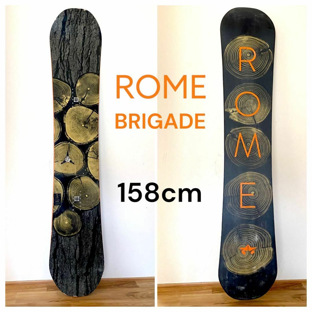 ROME SDS(ロームエスディーエス)のROME SDS BRIGADE 158cm ローム スノーボード スポーツ/アウトドアのスノーボード(ボード)の商品写真