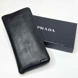 プラダ(PRADA)のPRADA プラダ 長財布 オーガナイザー サフィアーノ ブラック(財布)