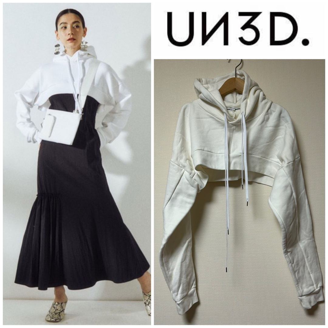 UN3D.(アンスリード)のUN3D.♡SHORT HOODIE レディースのトップス(パーカー)の商品写真