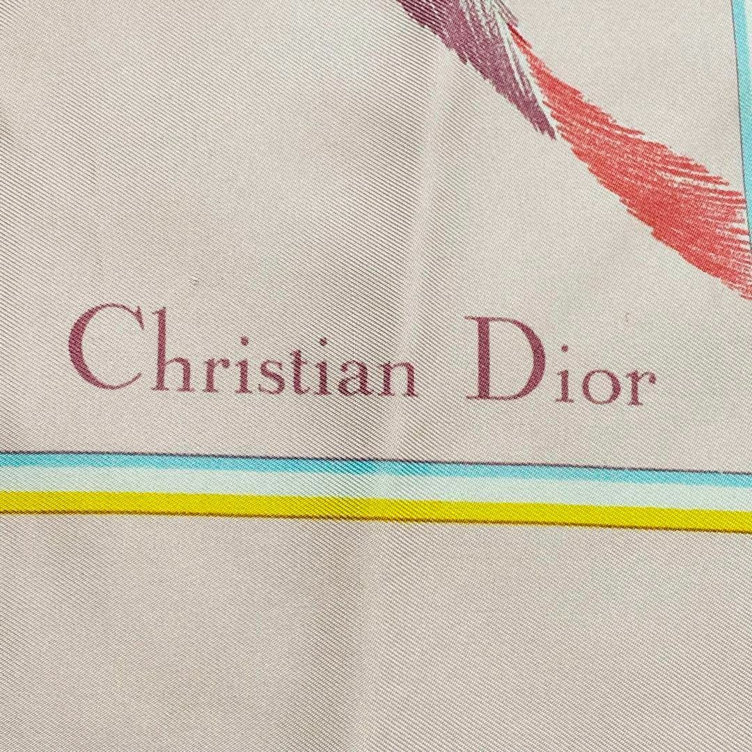 Christian Dior(クリスチャンディオール)の★Christian Dior★ スカーフ 花 ピンク タグ無し レディースのファッション小物(バンダナ/スカーフ)の商品写真