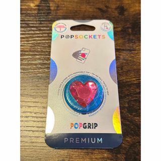 POPSOCKETS ポップソケッツ　3D アイスブルー ハート ポップグリップ(その他)