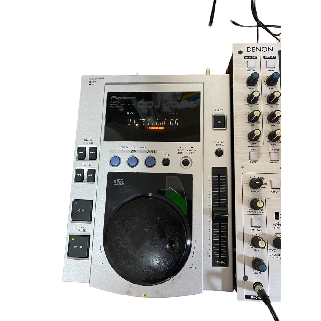 Pioneer(パイオニア)のDJセット DENON DN-X1500S Pioneer CDJ-100s×2 楽器のDJ機器(DJミキサー)の商品写真