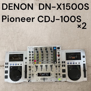 パイオニア(Pioneer)のDJセット DENON DN-X1500S Pioneer CDJ-100s×2(DJミキサー)