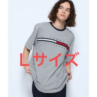 TOMMY HILFIGER - 【TOMMY HILFIGER】TINO TEE  ロゴTシャツ グレー Ｌ