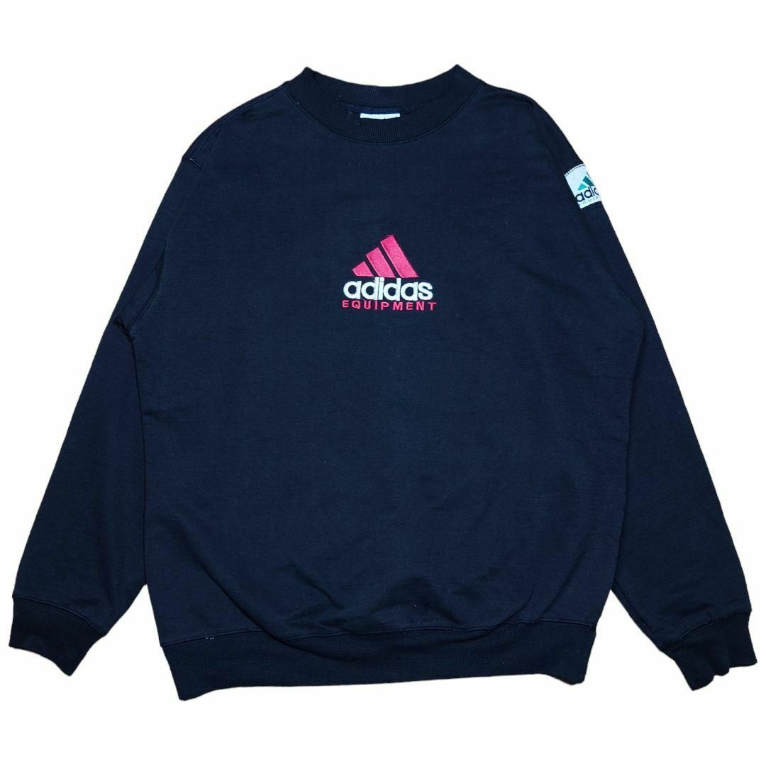 adidas(アディダス)の90 adida EQUIPMENTビッグロゴ刺繍スウェットトレーナーアディダス メンズのトップス(スウェット)の商品写真