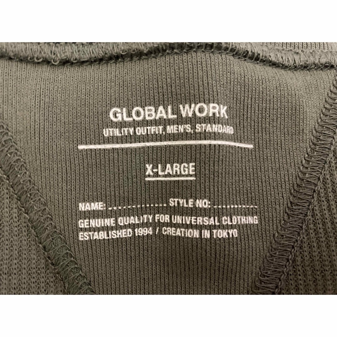 GLOBAL WORK(グローバルワーク)のグローバルワーク　カーキロングタンクトップ　XL メンズのトップス(タンクトップ)の商品写真