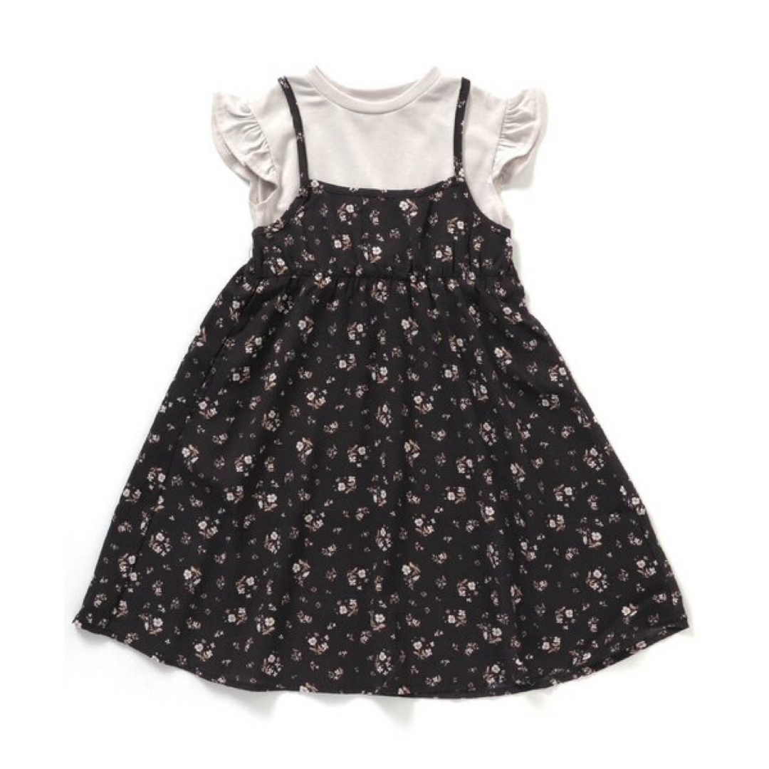 apres les cours(アプレレクール)のアプレレクール  3柄キャミドッキングワンピース キッズ/ベビー/マタニティのキッズ服女の子用(90cm~)(ワンピース)の商品写真