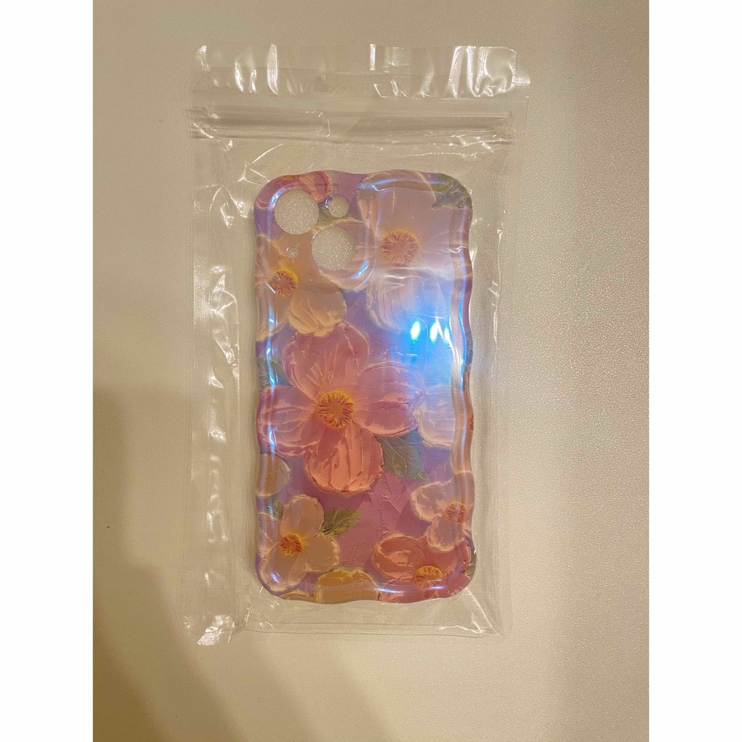 iPhone 14 ケース　ソフト　シリコン　油絵風　可愛い　花柄　おしゃれ スマホ/家電/カメラのスマホアクセサリー(iPhoneケース)の商品写真