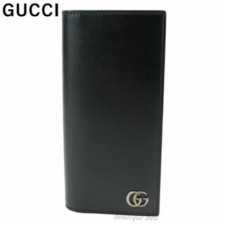 グッチ(Gucci)の【GUCCI】グッチ レザー GGマーモント 二つ折り 長財布(長財布)