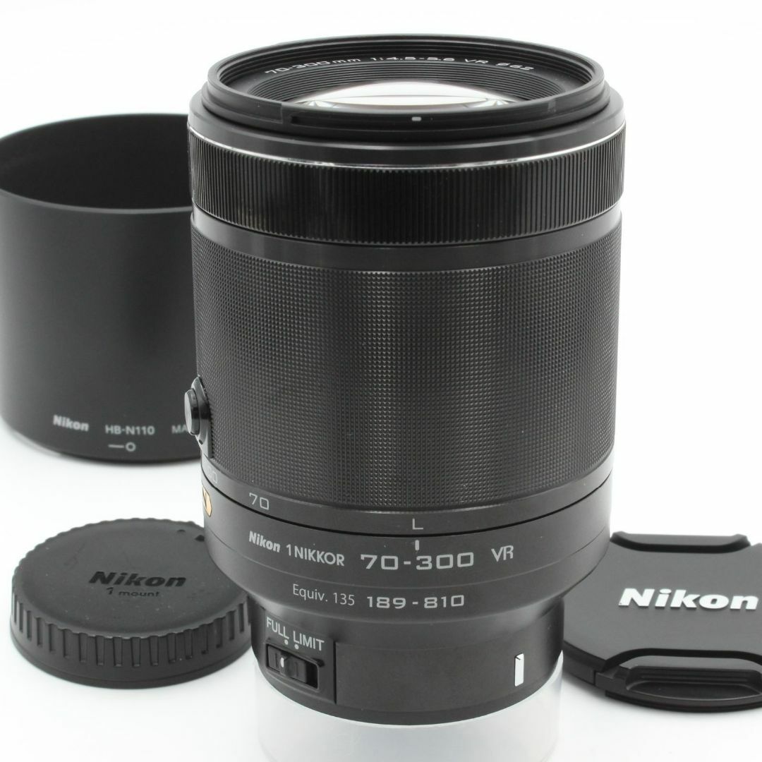 Nikon(ニコン)の極美品 Nikon 1 NIKKOR VR 70-300mm f4.5-5.6 スマホ/家電/カメラのカメラ(レンズ(ズーム))の商品写真