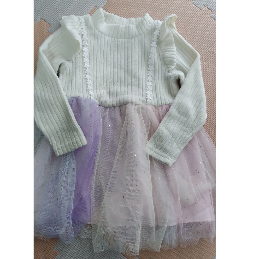 フリルチュニック キッズ/ベビー/マタニティのキッズ服女の子用(90cm~)(その他)の商品写真