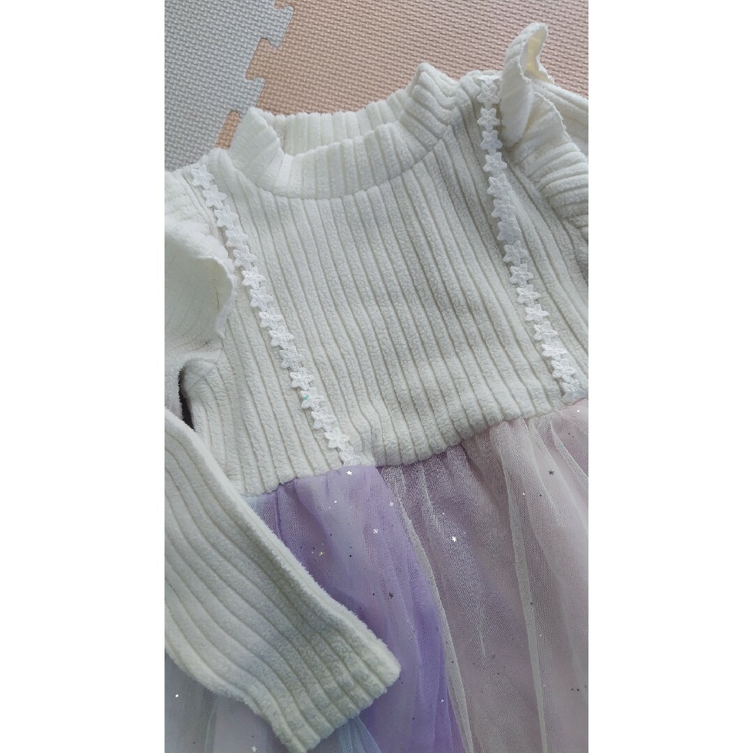 フリルチュニック キッズ/ベビー/マタニティのキッズ服女の子用(90cm~)(その他)の商品写真