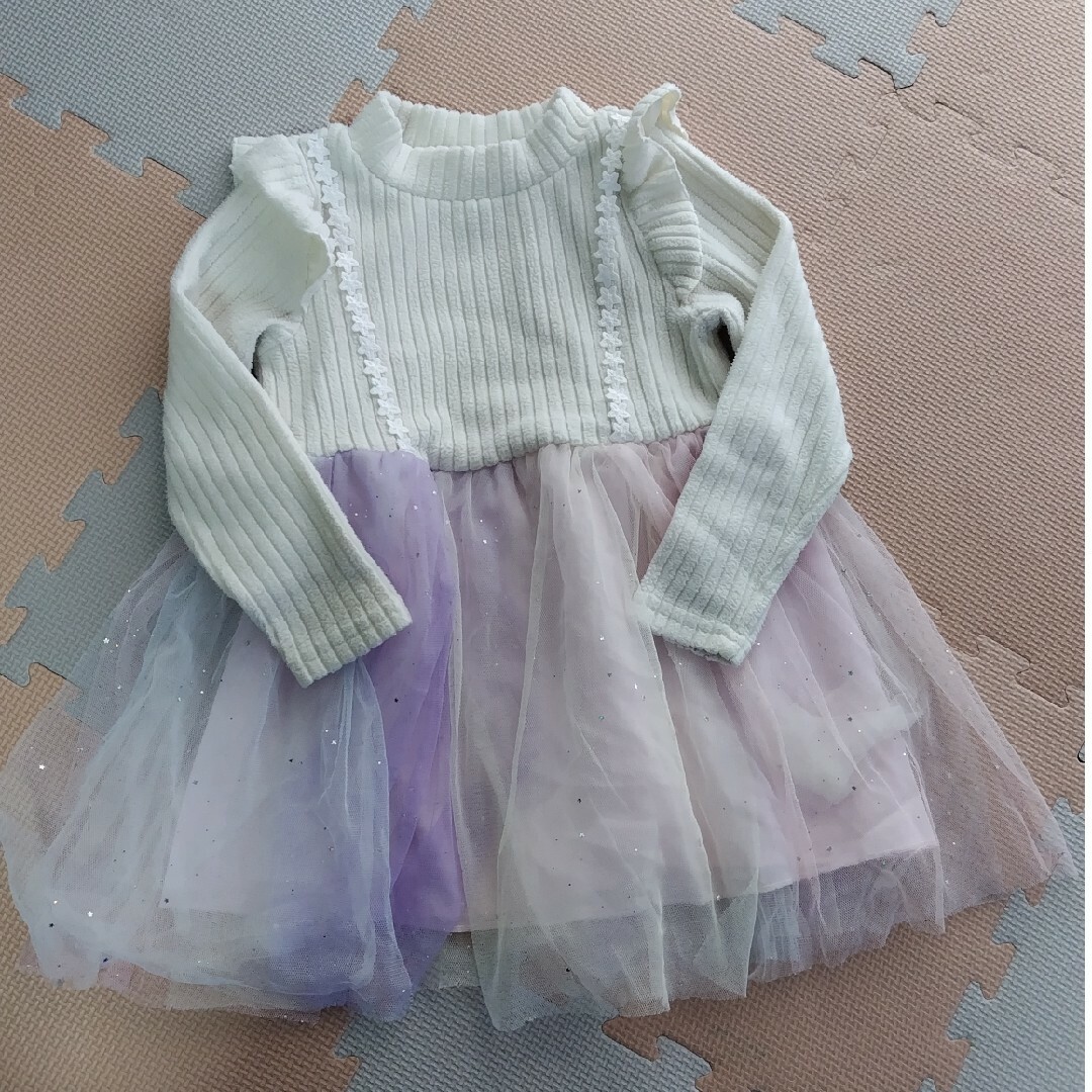 フリルチュニック キッズ/ベビー/マタニティのキッズ服女の子用(90cm~)(その他)の商品写真