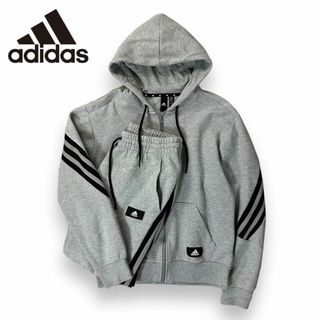 アディダス(adidas)の【美品】adidas パフォーマンス スリーストライプス スウェット 上下L(ジャージ)