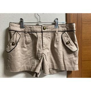 ショートパンツ　ハーフパンツ　L ブラウン　ベージュ　レディース(ショートパンツ)