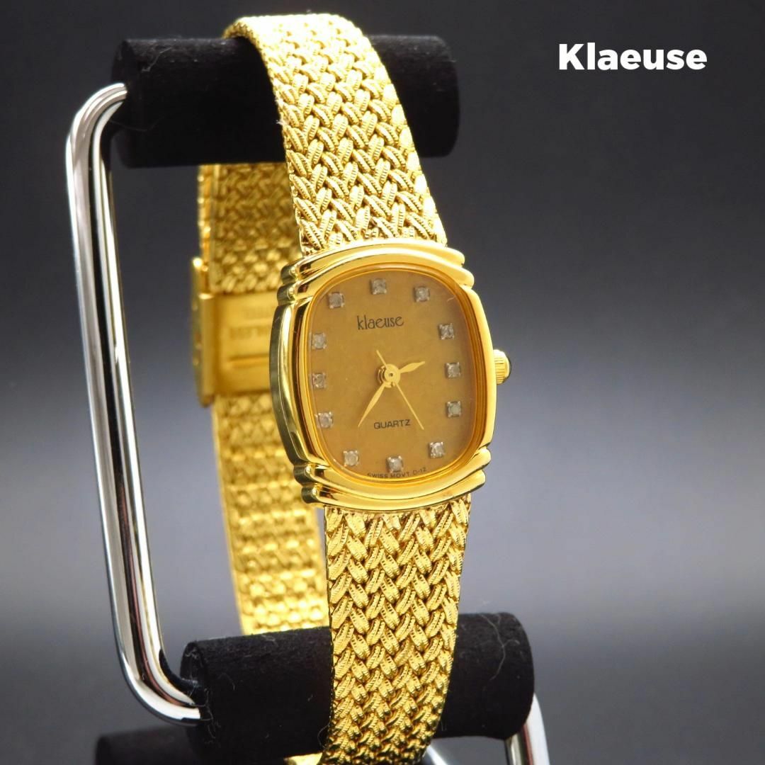 Klaeuse クロイゼ 腕時計 ゴールド 12P ブレスレットウォッチ レディースのファッション小物(腕時計)の商品写真