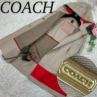 コーチ(COACH)のCOACH コーチ レディース Sサイズ ポンチョ 袖なし コート フード 薄手(ポンチョ)