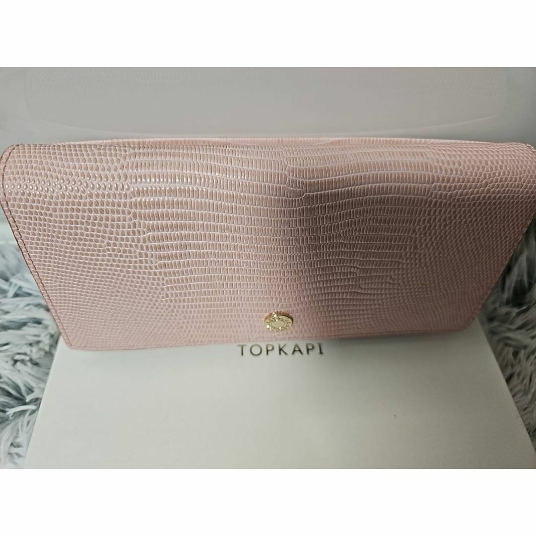 TOPKAPI(トプカピ)の新品未使用　トプカピ　ルチア　型押し　長財布　ピンクグレー レディースのファッション小物(財布)の商品写真