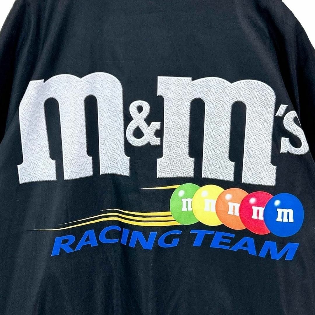 M&M(エムアンドエム)の美品★L★m＆ｍ'sレーシング ナイロンジャケット コーチジャケット ブラック メンズのジャケット/アウター(ナイロンジャケット)の商品写真