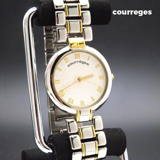Courreges クレージュ 腕時計 ローマン コンビカラー 