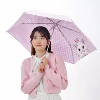 Disney - 新品　ディズニー　マリーちゃん　お 折りたたみ傘 晴雨兼用 日傘