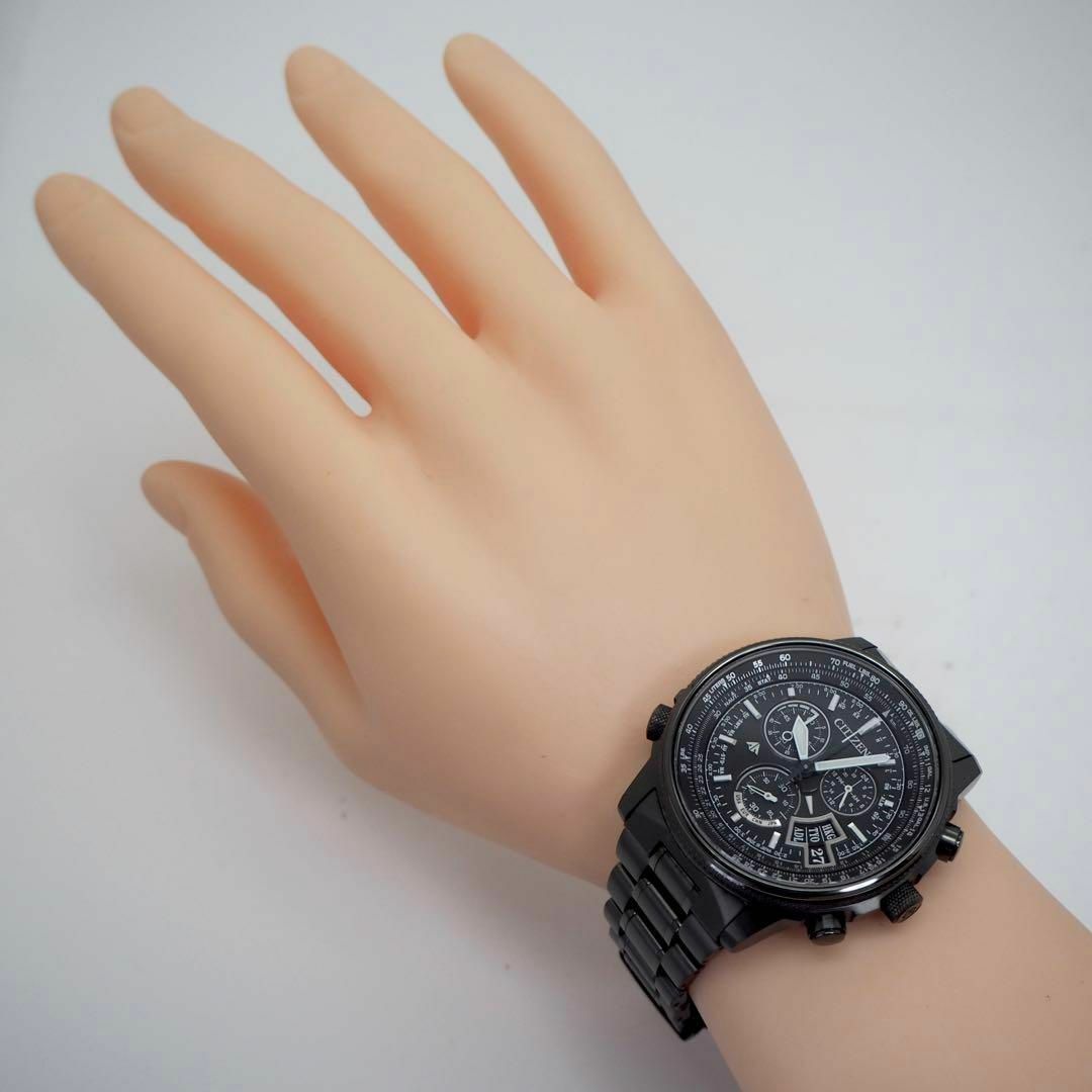 CITIZEN(シチズン)の270【美品】シチズン時計　メンズ腕時計　プロマスター　電波ソーラー　ブラック メンズの時計(腕時計(アナログ))の商品写真