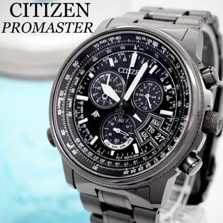 シチズン(CITIZEN)の270【美品】シチズン時計　メンズ腕時計　プロマスター　電波ソーラー　ブラック(腕時計(アナログ))